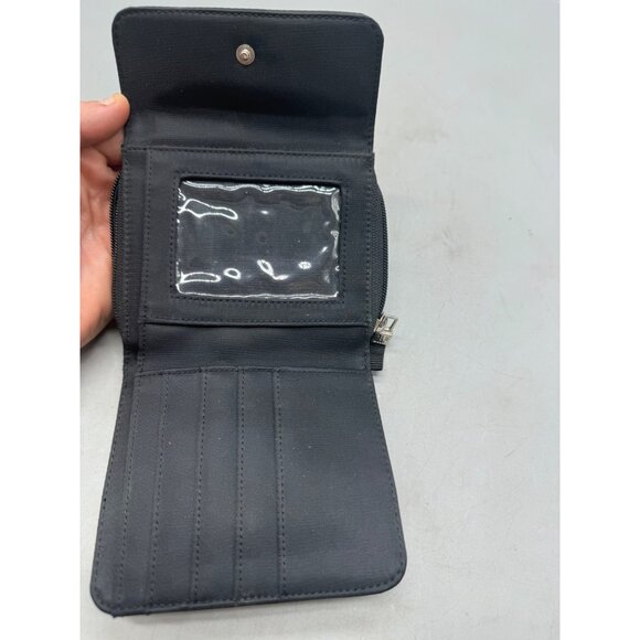 Gap Black Nylon Wallet With Snap & hook & loop Closures card holder - Picture 2 of 4